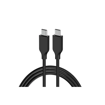 Genius ACC-C2CC-3A, USB-C – USB-C 3A PD60W töltőkábel és adatátviteli kábel 1,5 m fekete