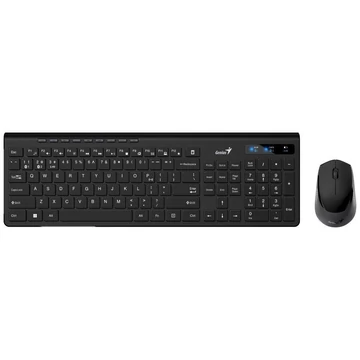 Genius SlimStar 8230 Vezeték nélküli billentyűzet+egér fekete