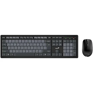 Genius Smart KM-8200 Dual Color vezeték nélküli billentyűzet + egér fekete/szürke HU