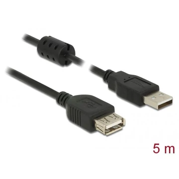 DeLock Extension cable USB 2.0 Type-A male > USB 2.0 Type-A female 5m Black DeLock Extension cable USB 2.0 Type-A male > USB 2.0 Type-A female 5m Black
