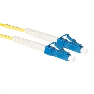 ACT LSZH Singlemode 9/125 OS2 fiber cable simplex with LC connectors 3m Optikai kábel Sárga