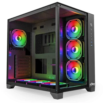 Njoy Aura Tempered Glass fekete