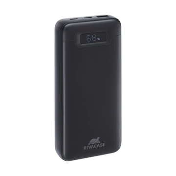 RivaCase VA1082 20 000 mAh powerbank – 65 W, PD, USB-C, fekete
