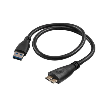 Akyga AK-USB-26 Cable USB 3.0 A / USB Micro B 0,5m Fekete