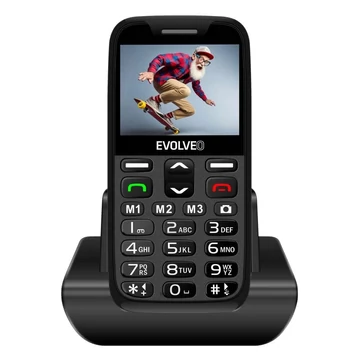 Evolveo EasyPhone EP-601 XR nyomógombos telefon – fekete