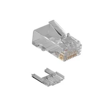 ACT RJ45 (8P/8C) CAT6 modulaire connector for round cable with solid or stranded conductors ACT RJ45 (8P/8C) CAT6 modulaire connector for round cable with solid or stranded conductors