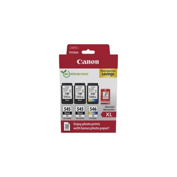 Canon PG-545XL X2 + CL-546XL eredeti tintapatron multipack + fotópapír