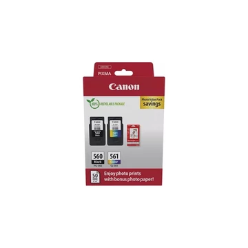 Canon PG-560/CL-561 eredeti tintapatron multipack+fotópapír