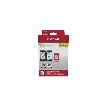 Canon PG-575/CL-576 eredeti tintapatron multipack + fotópapír