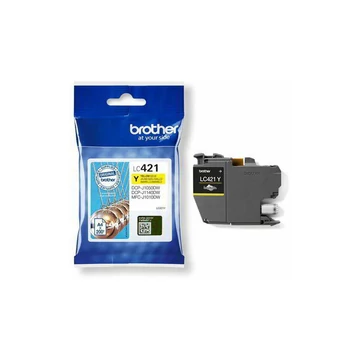 Brother LC421 sárga eredeti tintapatron