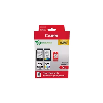 Canon PG-575XL/CL-576XL eredeti tintapatron multipack + fotópapír