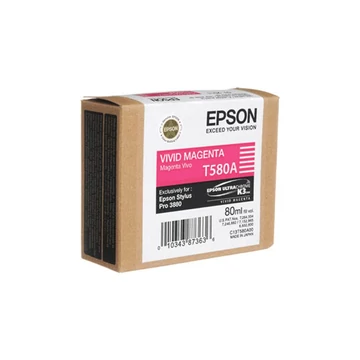 Epson T580A Vivid magenta eredeti tintapatron