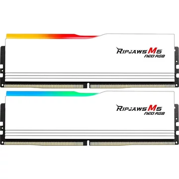 G.SKILL 32GB DDR5 6000MHz Kit(2x16GB) Ripjaws M5 Neo RGB White