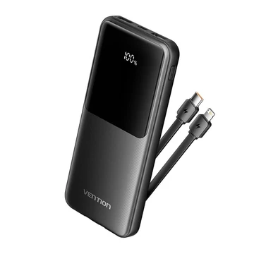 Vention FHOB0 10 000 mAh powerbank – USB, fekete