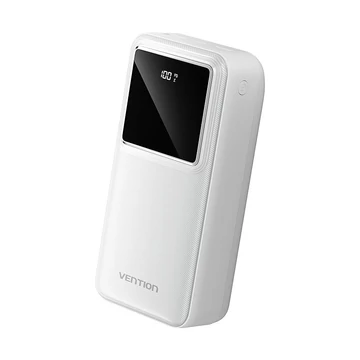 Vention FHMW0 30 000 mAh powerbank – USB, fehér