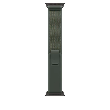 Apple Watch 49mm Trail Loop Green Black Titanium Finish S/M