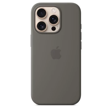 Apple iPhone 16 Pro Silicone Case with MagSafe Stone Gray
