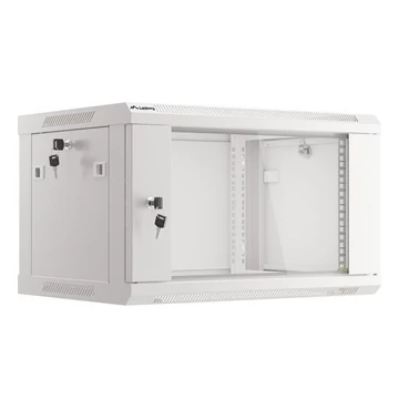 Lanberg 19" 6U Falra szerelhető Rackszekrény Silver