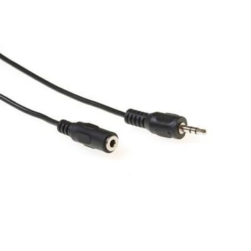 ACT Audio connection cable 1x 3,5 mmm jack male to 1x 3.5mm stereo jack female 3m Black ACT Audio connection cable 1x 3,5 mmm jack male to 1x 3.5mm stereo jack female 3m Black