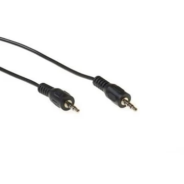 ACT Audio connection cable 1x 3,5 mmm jack male to 1x 3.5mm stereo jack male 1,5m Black ACT Audio connection cable 1x 3,5 mmm jack male to 1x 3.5mm stereo jack male 1,5m Black
