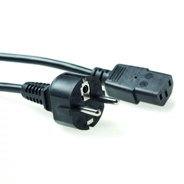 ACT AK5014 Powercord mains connector Schuko CEE 7/7 male (straight) - C13 IEC 1,5m Black ACT AK5014 Powercord mains connector Schuko CEE 7/7 male (straight) - C13 IEC 1,5m Black