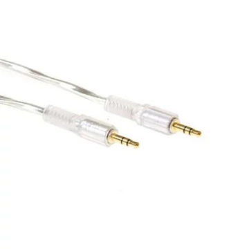 ACT High quality audio connection cable 1x 3,5 mmm jack male to 1x 3.5mm stereo jack male 10m Transparent ACT High quality audio connection cable 1x 3,5 mmm jack male to 1x 3.5mm stereo jack male 10m Transparent