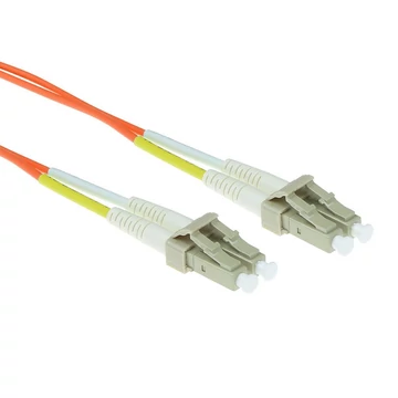 ACT LSZH Multimode 50/125 OM2 fiber cable duplex with LC connectors 20m Orange ACT LSZH Multimode 50/125 OM2 fiber cable duplex with LC connectors 20m Orange