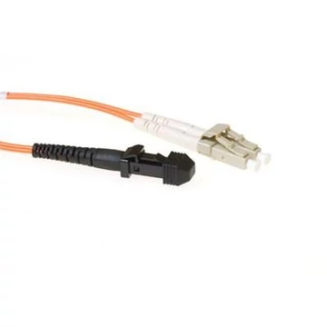 ACT LSZH Multimode 62.5/125 OM1 fiber cable duplex with MTRJ and LC connectors 3m Orange ACT LSZH Multimode 62.5/125 OM1 fiber cable duplex with MTRJ and LC connectors 3m Orange