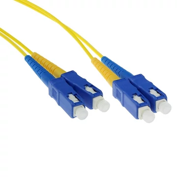 ACT LSZH Singlemode 9/125 OS2 fiber patch cable duplex with SC connectors 5m Yellow ACT LSZH Singlemode 9/125 OS2 fiber patch cable duplex with SC connectors 5m Yellow