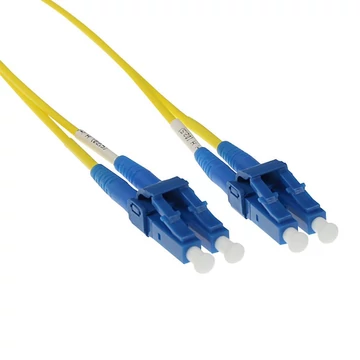 ACT LSZH Singlemode 9/125 OS2 short boot fiber cable duplex with LC connectors 20m Yellow ACT LSZH Singlemode 9/125 OS2 short boot fiber cable duplex with LC connectors 20m Yellow