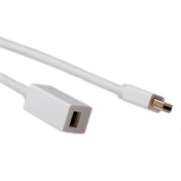 ACT Mini DisplayPort extension cable Mini DisplayPort male to female 3m White ACT Mini DisplayPort extension cable Mini DisplayPort male to female 3m White