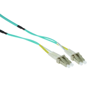 ACT Multimode 50/125 OM3 duplex ruggedized fiber cable with LC connectors 10m Blue ACT Multimode 50/125 OM3 duplex ruggedized fiber cable with LC connectors 10m Blue
