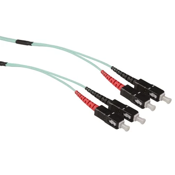 ACT Multimode 50/125 OM3 duplex ruggedized fiber cable with SC connectors 30m Blue ACT Multimode 50/125 OM3 duplex ruggedized fiber cable with SC connectors 30m Blue