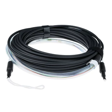 ACT Multimode 50/125 OM4 indoor/outdoor cable 4 fibers with LC connectors 30m Black ACT Multimode 50/125 OM4 indoor/outdoor cable 4 fibers with LC connectors 30m Black