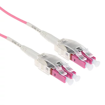 ACT Multimode 50/125 OM4 Polarity Twist fiber cable with LC connectors 17m Pink ACT Multimode 50/125 OM4 Polarity Twist fiber cable with LC connectors 17m Pink