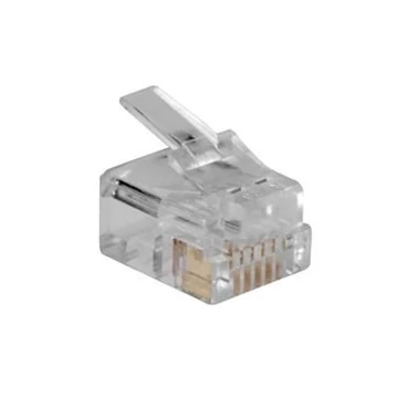 ACT RJ12 (6P/6C) modulaire connector for round cable with stranded conductors ACT RJ12 (6P/6C) modulaire connector for round cable with stranded conductors