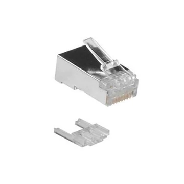 ACT RJ45 (8P/8C) CAT6 shielded modulaire connector for round cable with solid or stranded conductors ACT RJ45 (8P/8C) CAT6 shielded modulaire connector for round cable with solid or stranded conductors