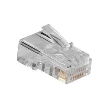 ACT RJ45 (8P/8C) modulaire connector for round cable with solid conductors ACT RJ45 (8P/8C) modulaire connector for round cable with solid conductors