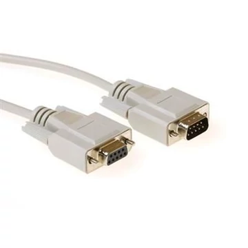 ACT Serial 1:1 connection cable 9 pin D-sub male to 9 pin D-sub female 1m Ivory ACT Serial 1:1 connection cable 9 pin D-sub male to 9 pin D-sub female 1m Ivory
