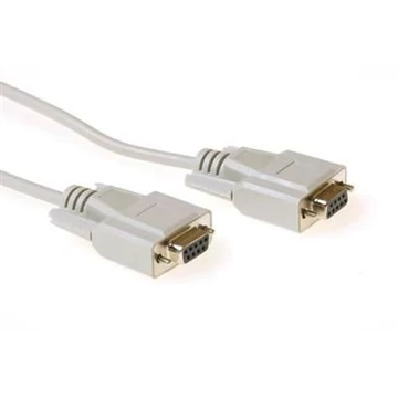 ACT Serial interlink connection cable 9 pin D-sub female to 9 pin D-sub female 1,8m Ivory ACT Serial interlink connection cable 9 pin D-sub female to 9 pin D-sub female 1,8m Ivory