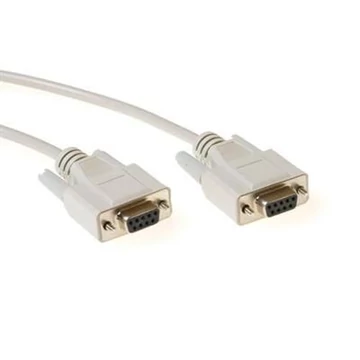 ACT Serial printer cable 9 pin D-sub female to 9 pin D-sub female 5m Ivory ACT Serial printer cable 9 pin D-sub female to 9 pin D-sub female 5m Ivory