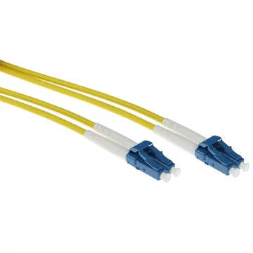 ACT Singlemode 9/125 OS2 duplex armored fiber cable with LC connectors 20m Yellow ACT Singlemode 9/125 OS2 duplex armored fiber cable with LC connectors 20m Yellow
