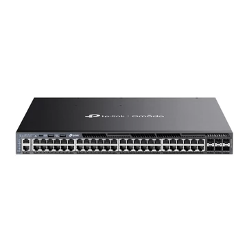 TP-Link SG6654XHP Omada 48-Port Gigabit Stackable L3 Managed PoE+ Switch with 6 10G Slots TP-Link SG6654XHP Omada 48-Port Gigabit Stackable L3 Managed PoE+ Switch with 6 10G Slots