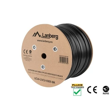 Lanberg CAT.6a U/UTP Patch Cable 305m Black