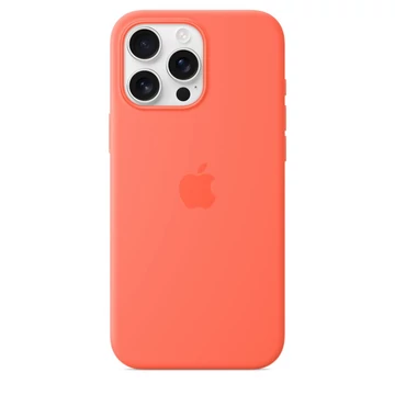 Apple iPhone 16 Pro Max Silicone Case with MagSafe Tangerine (Seasonal) Apple iPhone 16 Pro Max Silicone Case with MagSafe Tangerine (Seasonal)