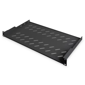 Digitus 1U fix polc 400 mm mélységű állványokhoz, 45x483x250 mm, 15 kg-os súlyig fekete(RAL 9005) Digitus 1U fix polc 400 mm mélységű állványokhoz, 45x483x250 mm, 15 kg-os súlyig fekete(RAL 9005)
