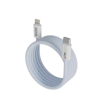 Avax CB611LB MAGNETY 27W USB-C - Lightning Magnetic Charger 1m világoskék