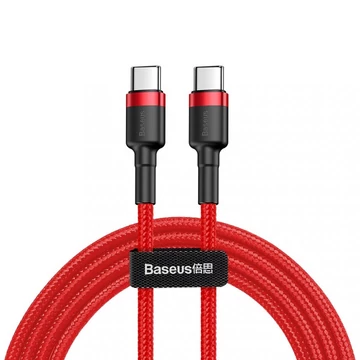 Baseus Cafule USB Type-C - USB Type-C QC3.0 kábel 2m piros