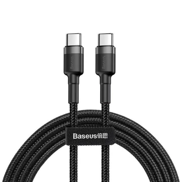 Baseus Cafule USB-C kábel 60W 1m fekete/szürke