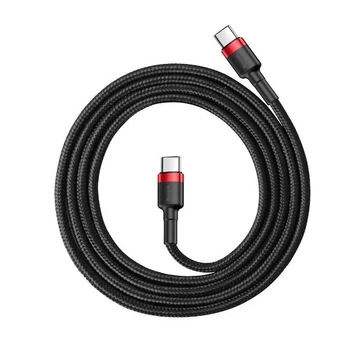 Baseus Cafule USB-C kábel 60W 1m fekete/piros